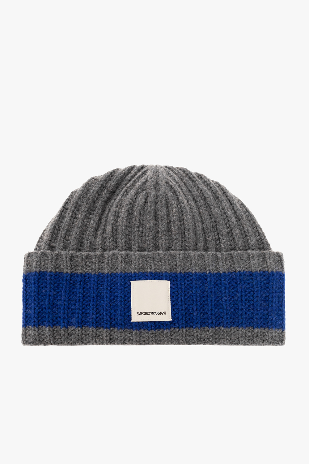 Emporio Armani Wool beanie with logo