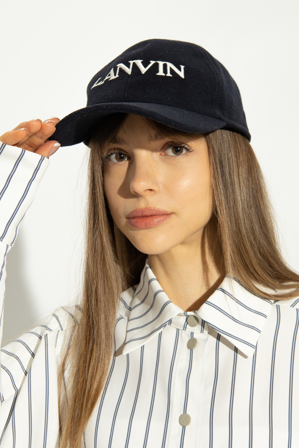 Lanvin Embroidered Moire Bell Hat