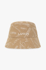 Lanvin beige Bucket hat with a logo