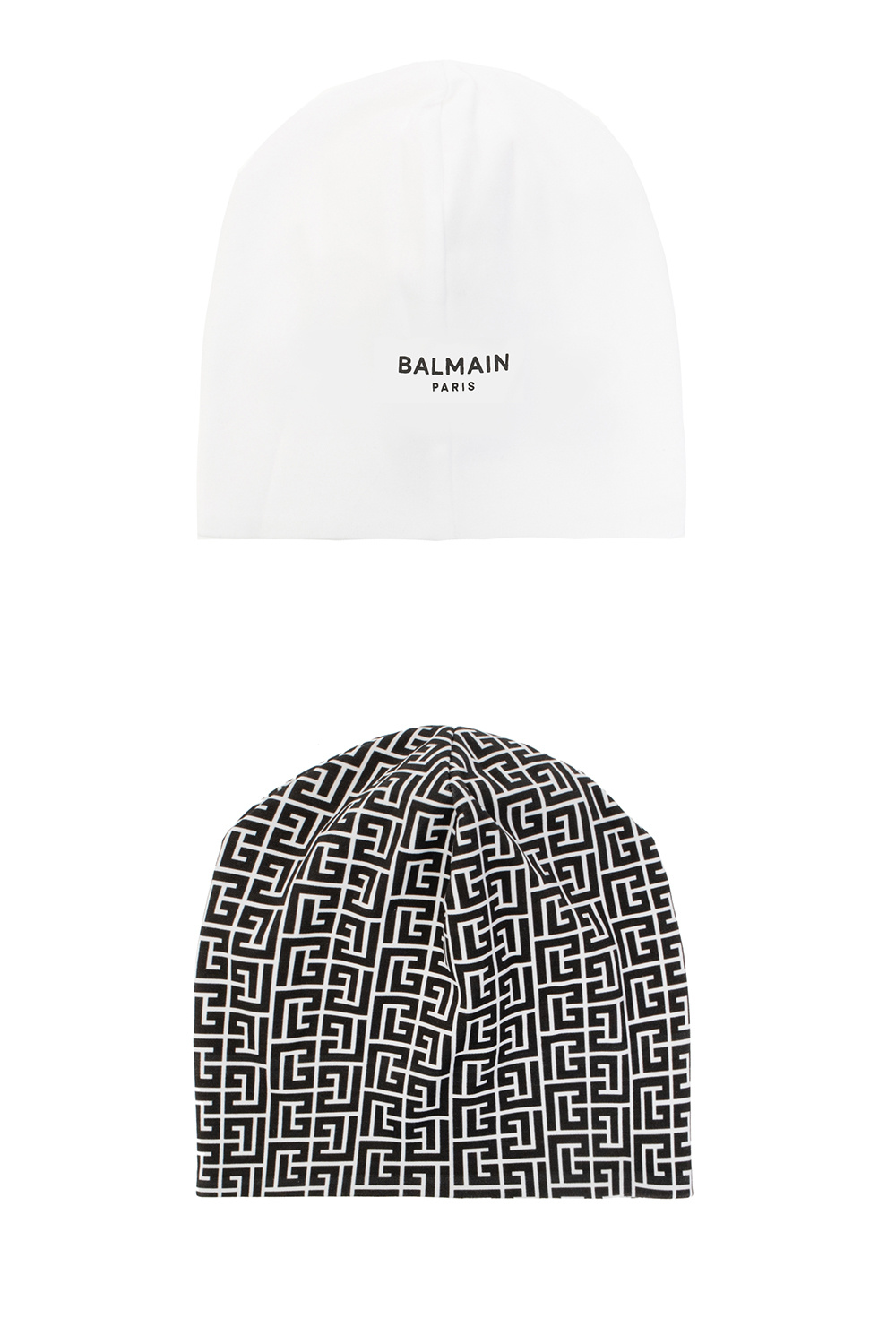 Balmain Kids Branded beanies two-pack