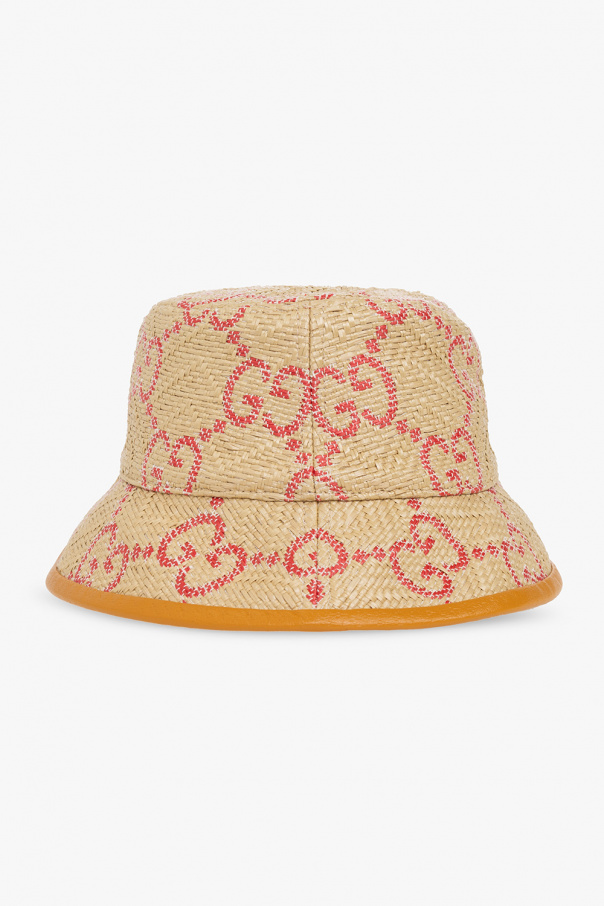 Gucci Urago Logo Ribbon Straw Hat