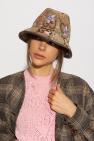 Gucci beige Bucket hat with floral motif