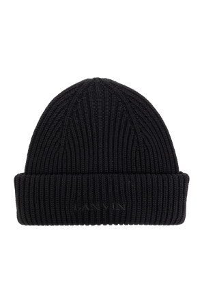 Wool hat with embroidered logo od Lanvin