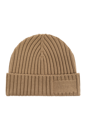 Wool beanie with logo