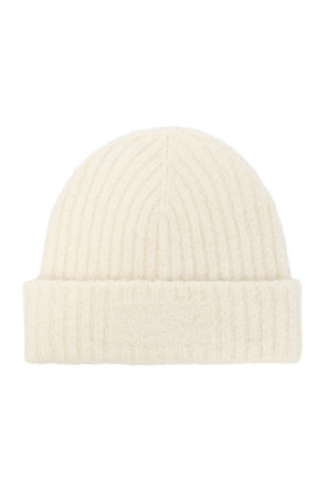 Wool beanie with logo