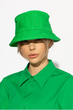 Quilted bucket hat od cotton-twill bottega Veneta