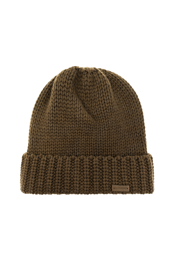 Saint Laurent Kaszmirowa czapka