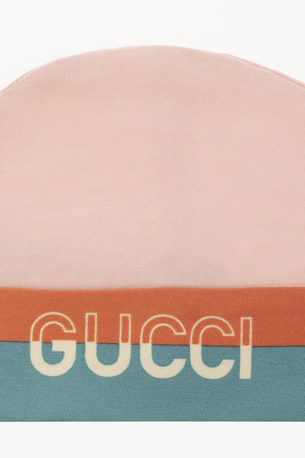 Gucci Kids Cotton beanie with logo