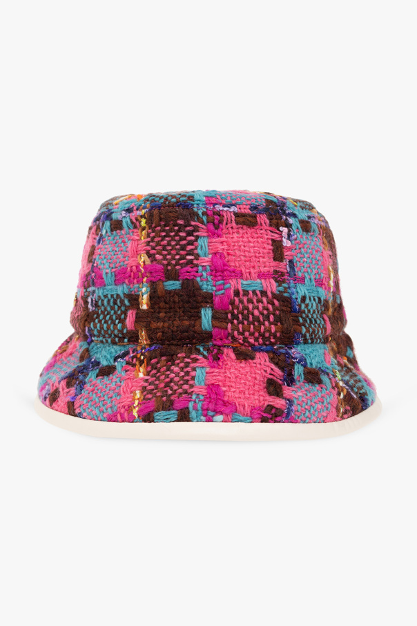 Gucci Gorro Buff Knitted Hat Vadik Magenta rosa mulher