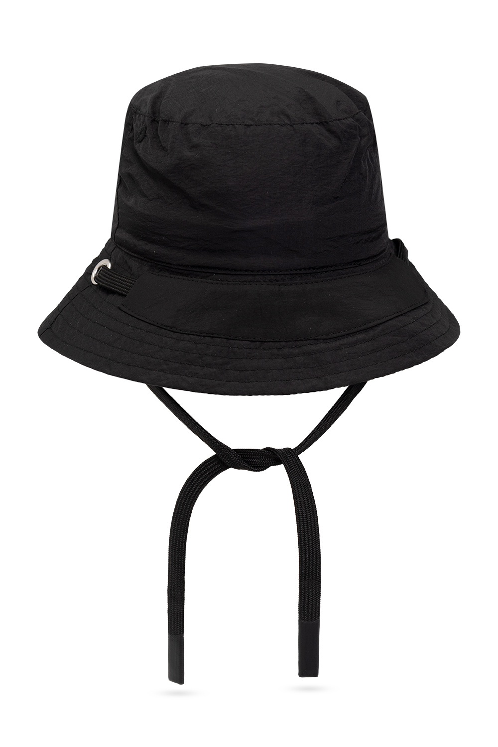 Glossy toe-cap and rubber midsole Bucket hat with logo