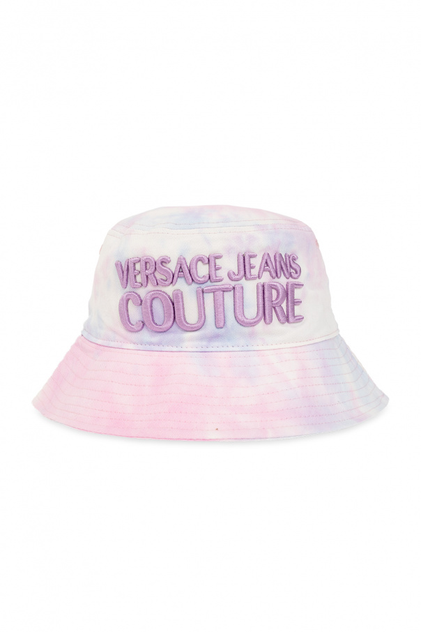 Versace Jeans Couture woven wool bucket hat Nude