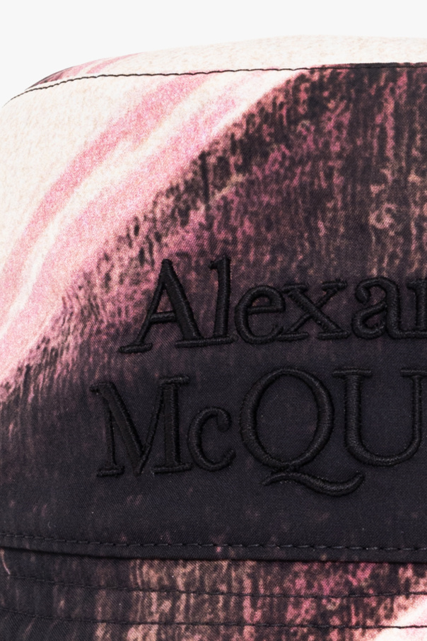 Alexander McQueen MSGM logo-patch bucket hat