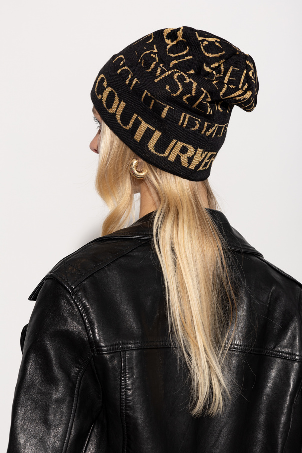 Versace Jeans Couture Monogrammed beanie