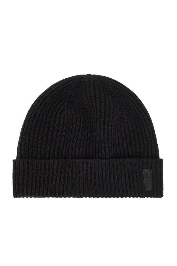 Giorgio Armani Cashmere beanie with logo