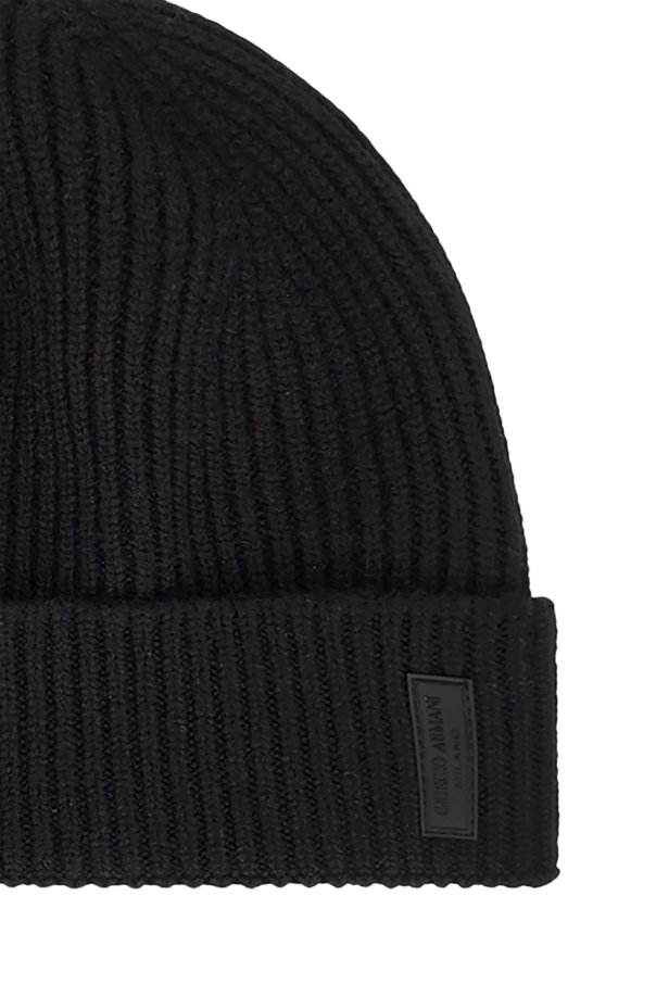 Giorgio Armani Cashmere beanie with logo