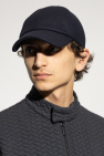 Giorgio Armani NAVY BLUE Wool cap with a visor