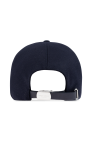 Giorgio Armani NAVY BLUE Wool cap with a visor