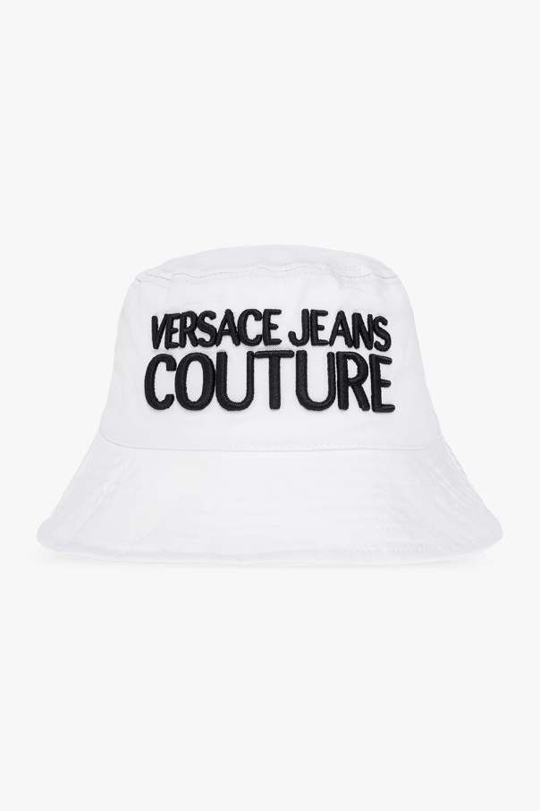 Versace Jeans Couture Tartine Et Chocolat Baby Girl's Embroidered White Cotton Hat