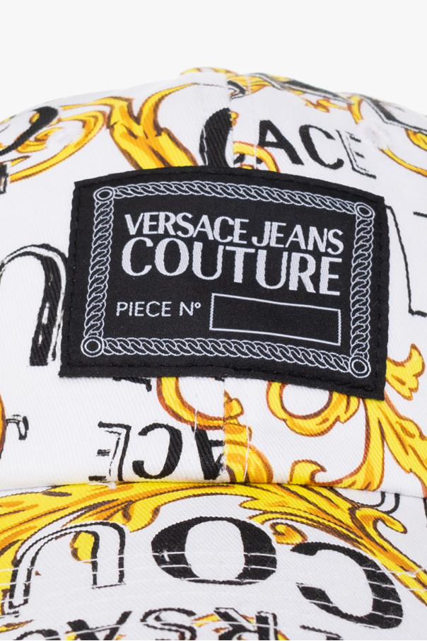 Versace Jeans Couture logo-plaque cotton cap Nude