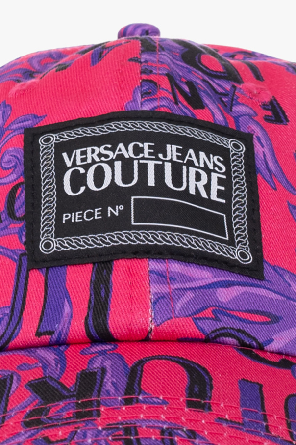 Versace Jeans Couture Czapka z daszkiem z nadrukiem