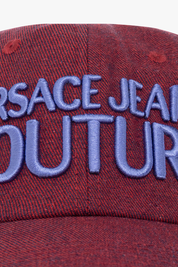 Versace Jeans Couture Flitesilk logo-embroidered running cap Blue