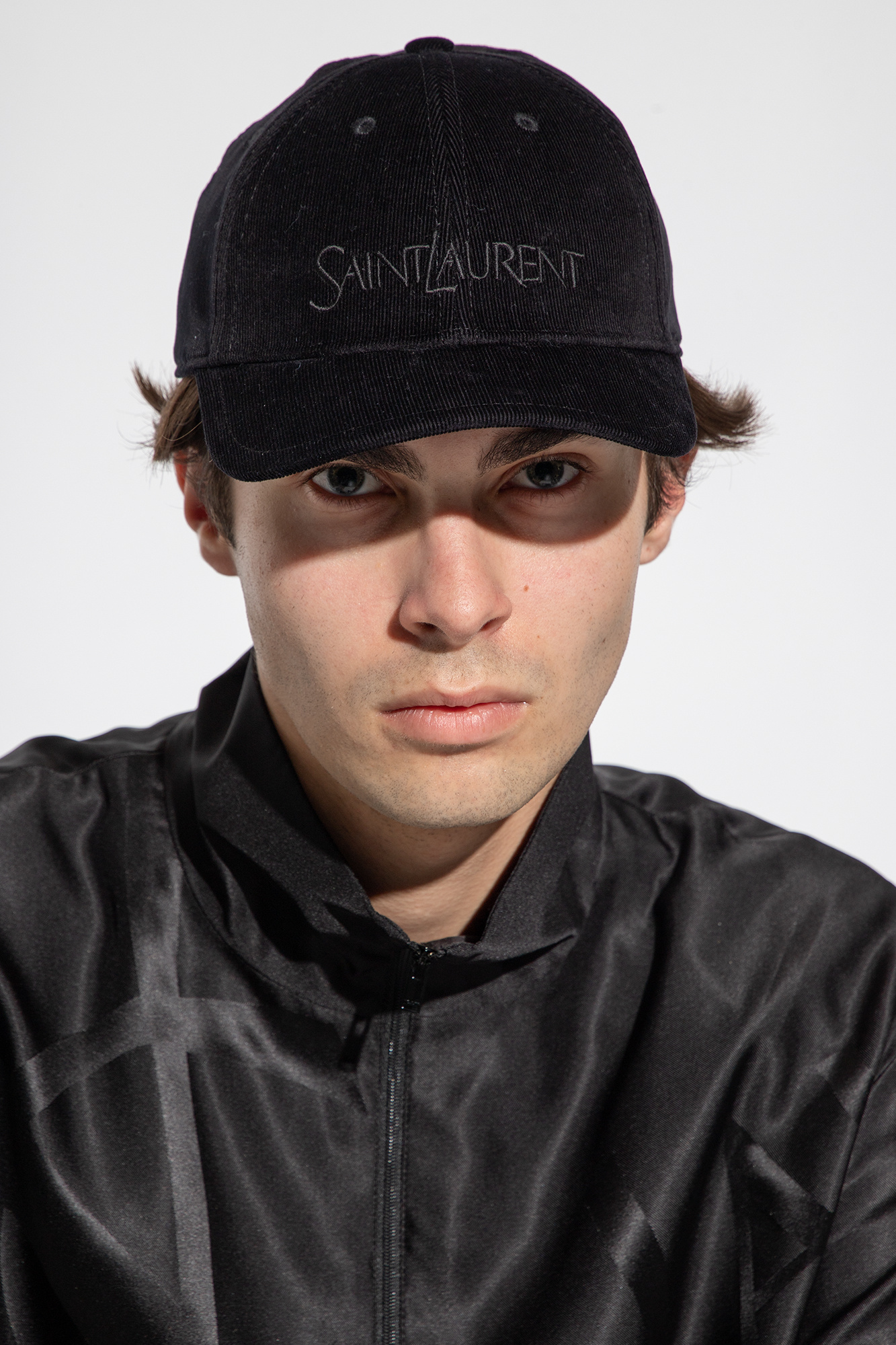 Saint Laurent Baseball Cap in Black