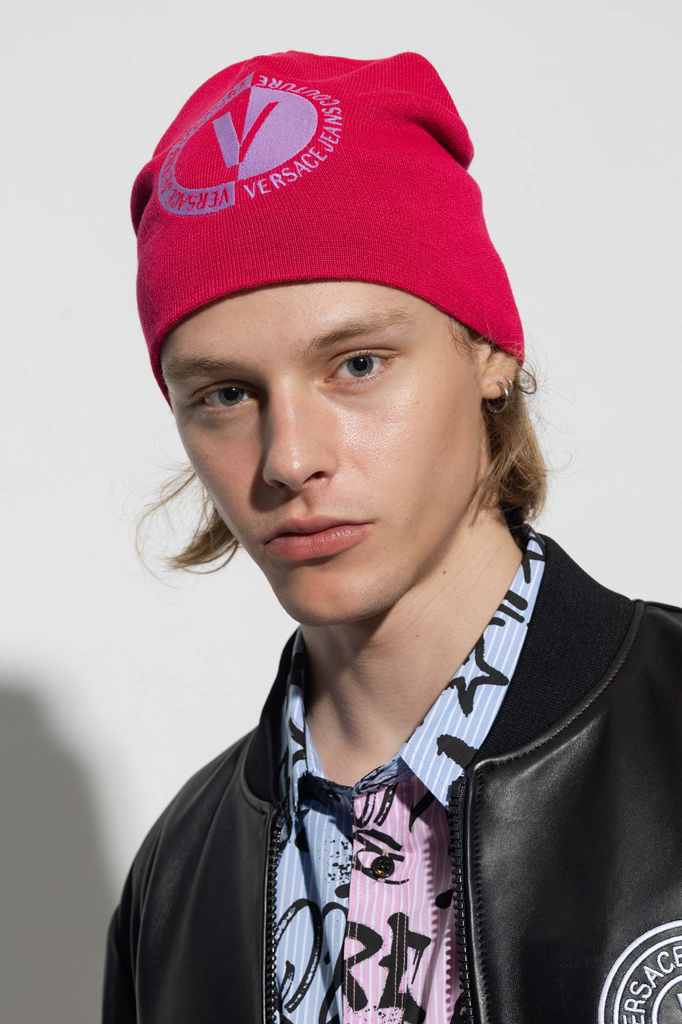 Versace Jeans Couture Beanie with logo