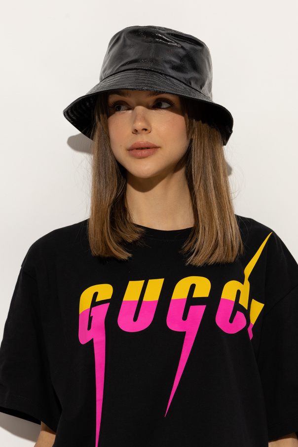 Gucci prada embroidered logo woven bucket hat item