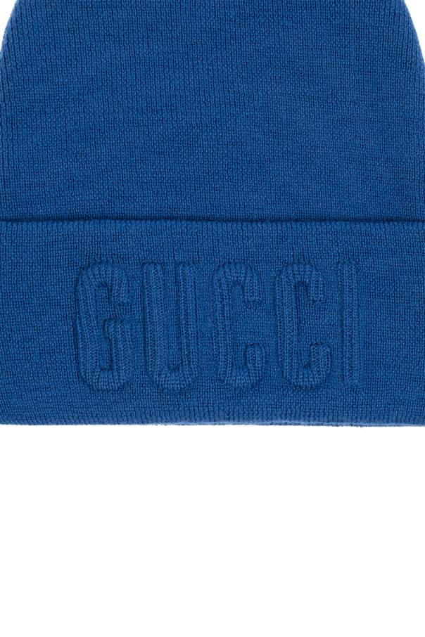Gucci Wool beanie with logo