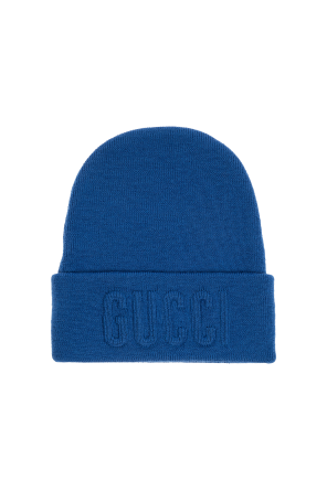 Wool beanie with logo