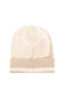 Gucci beige Cashmere beanie with monogram