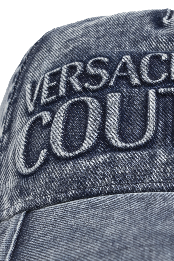 Versace Jeans Couture Jeansowa czapka z daszkiem