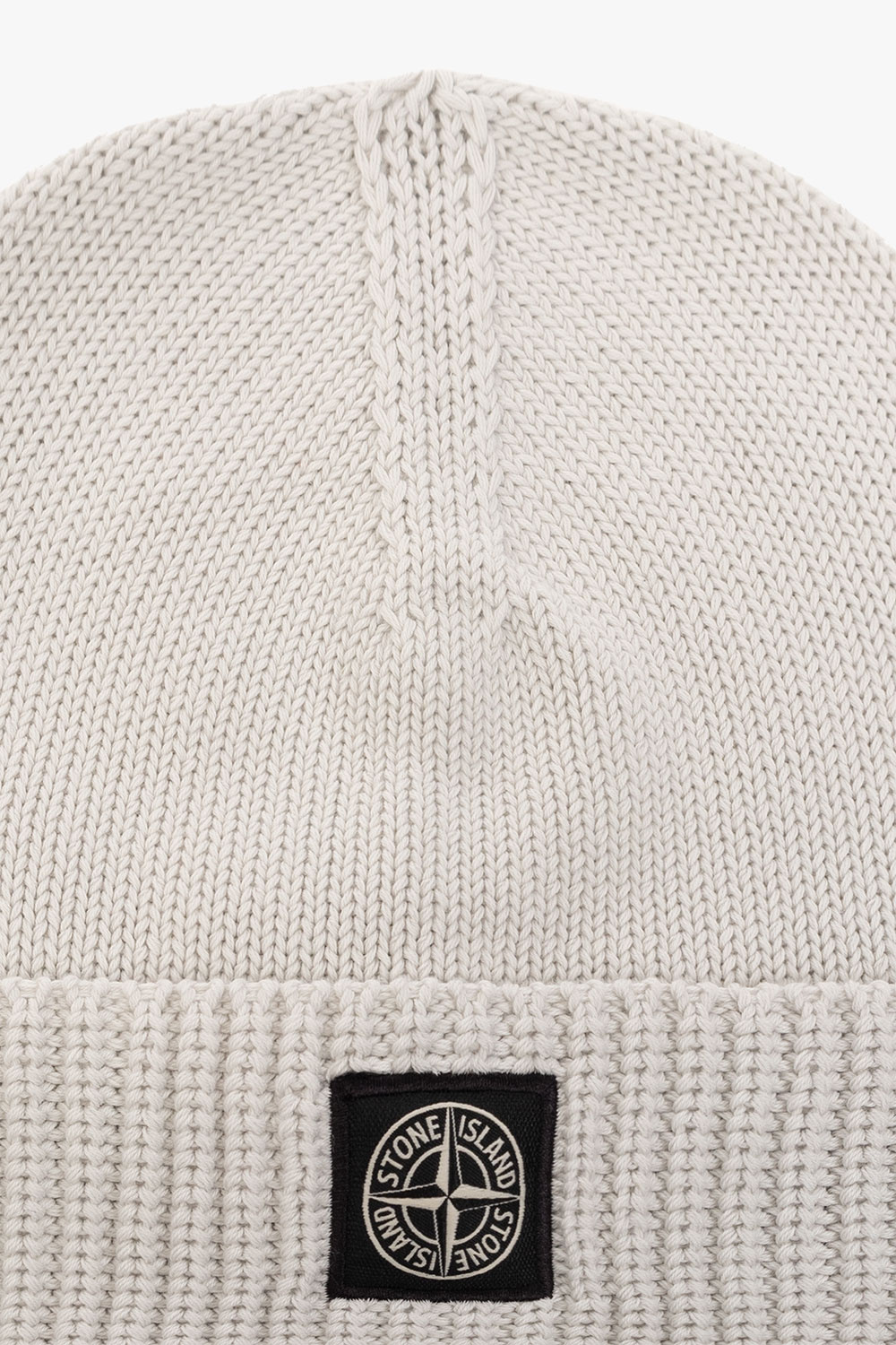 Stone Island Kids Beanie with logo