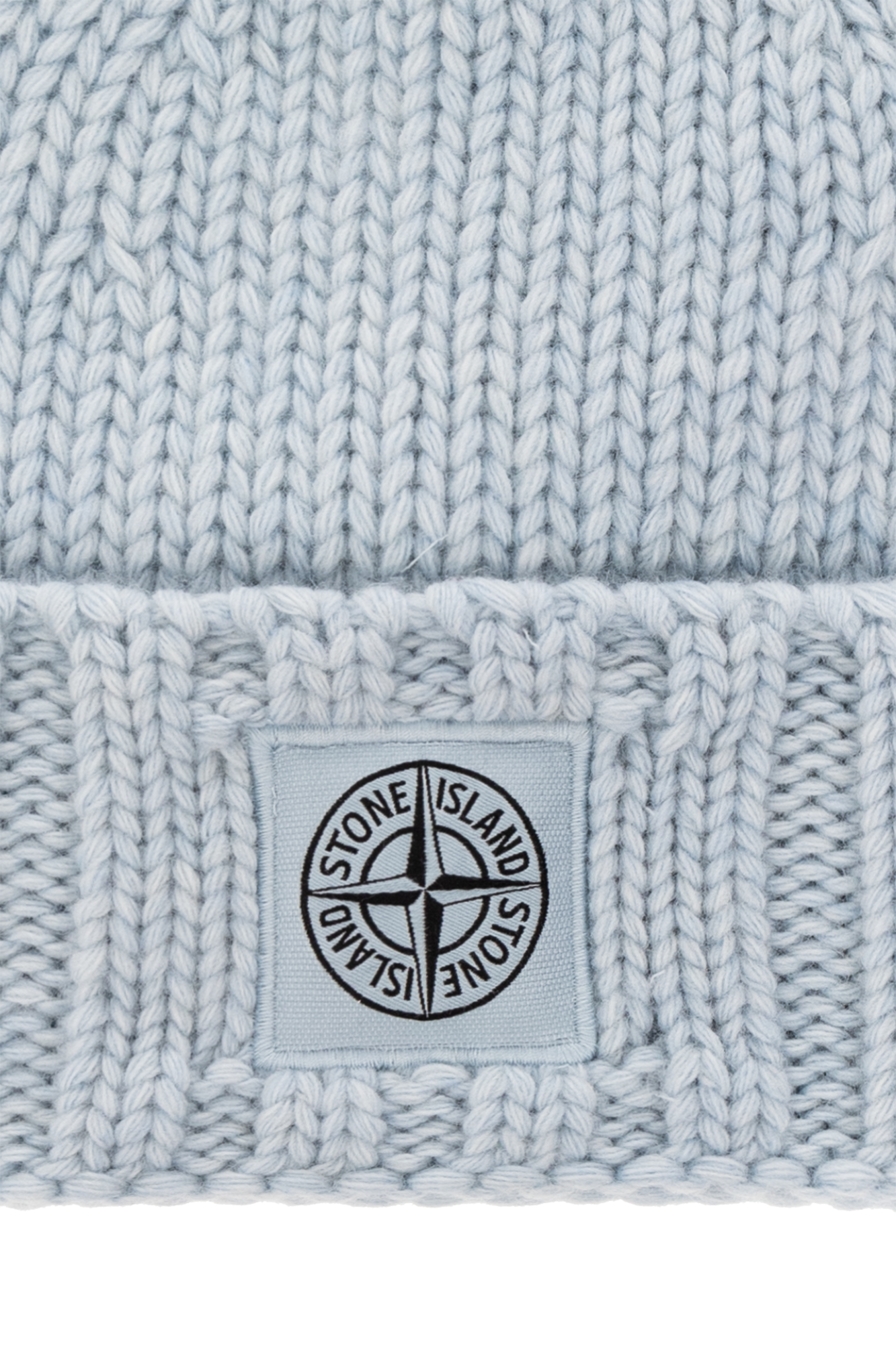 stone island blue beanie