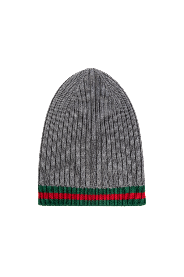 gucci STRIPES Kids Wełniana czapka