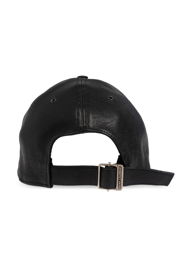 Saint Laurent Leather cap