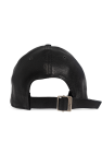 Saint Laurent BLACK Leather cap