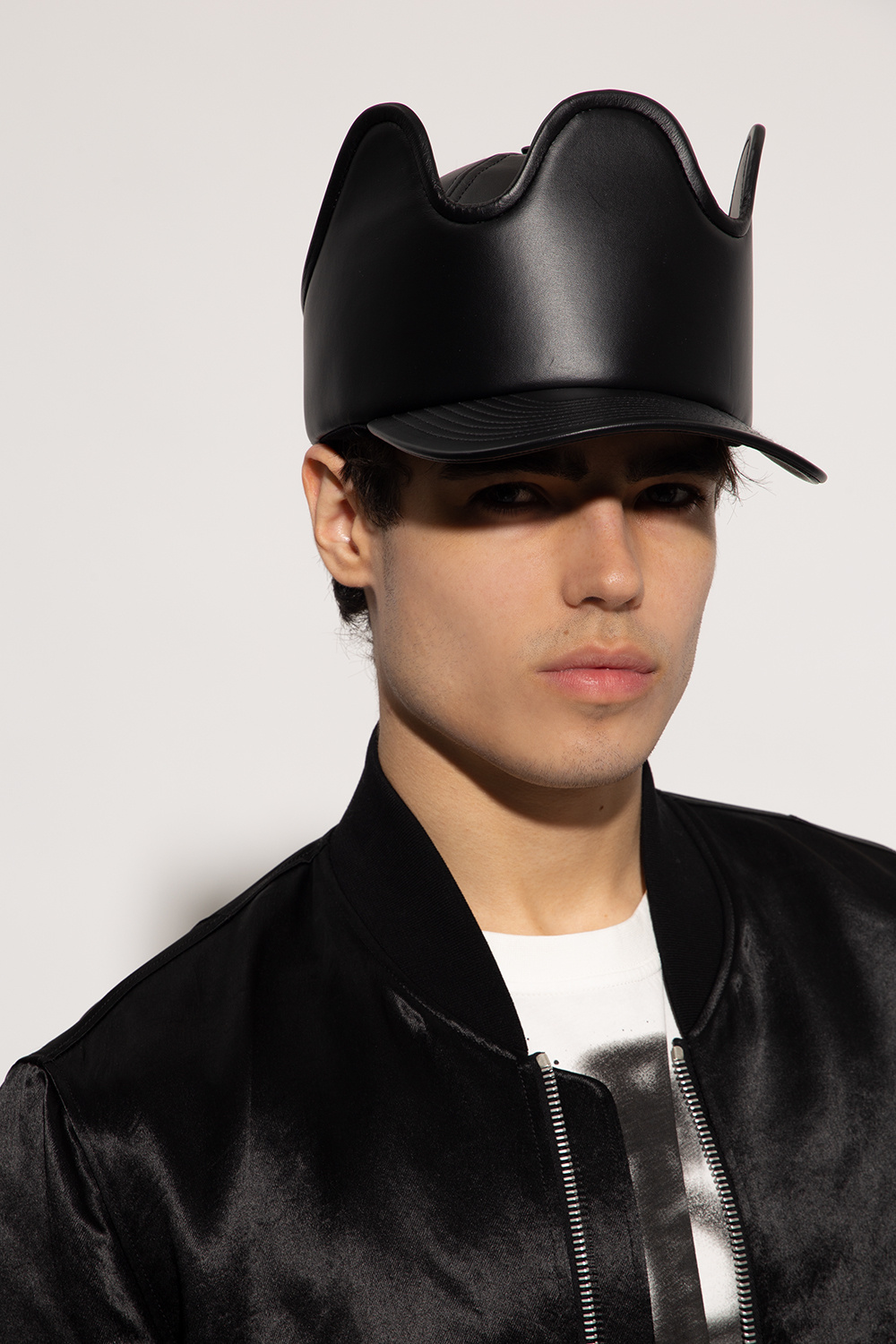 burberry lambskin Leather baseball cap