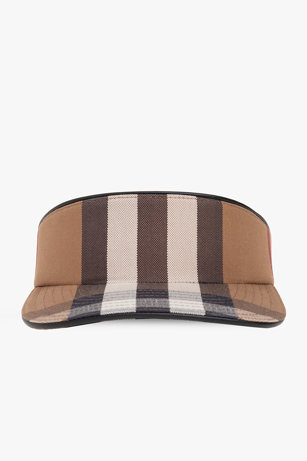 Checked visor Burberry - IetpShops Morocco - Black Cotton Hoodie With Logo  Print Burberry Man