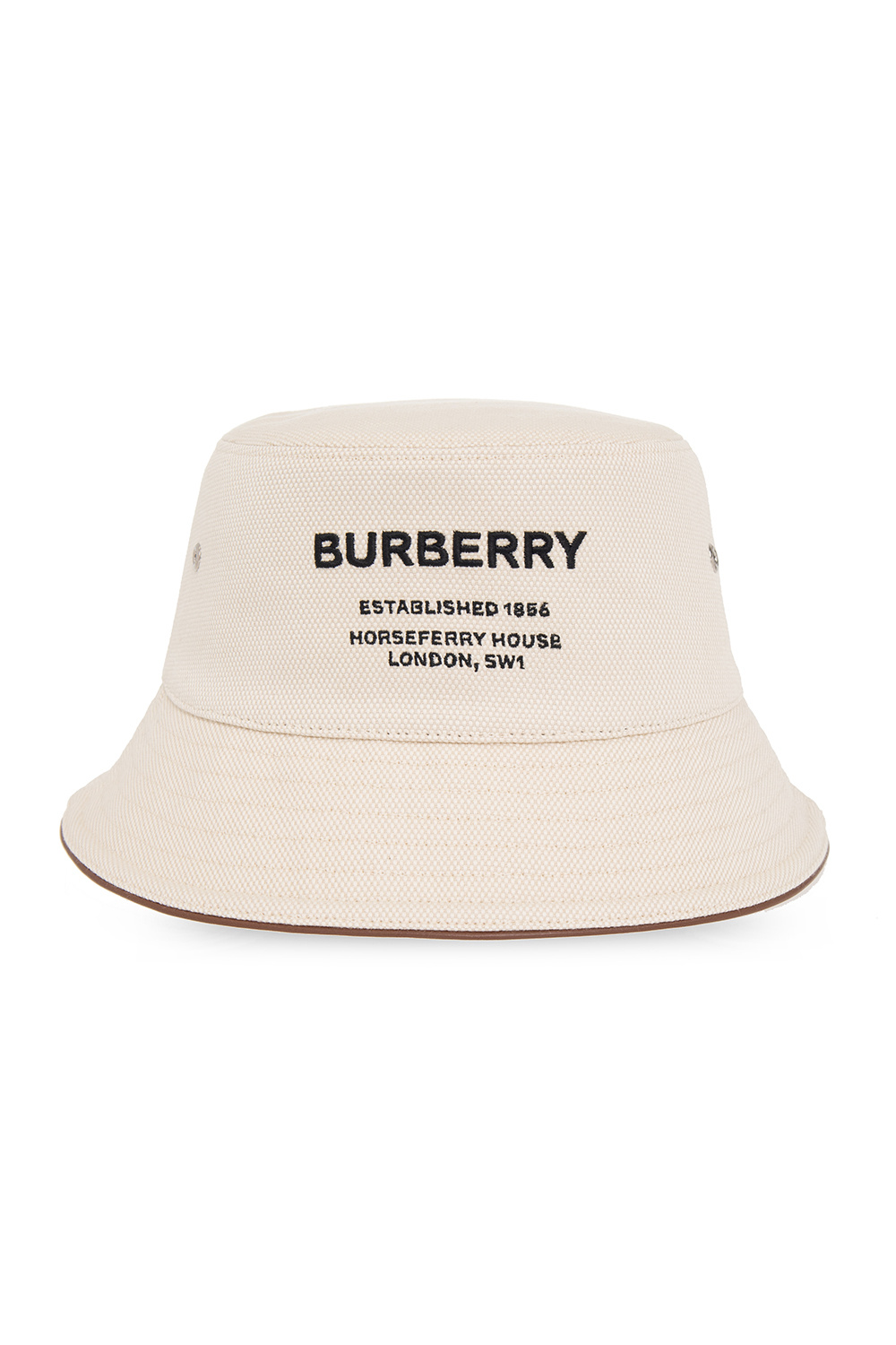 Cream Bucket hat with logo Burberry - Vitkac Italy