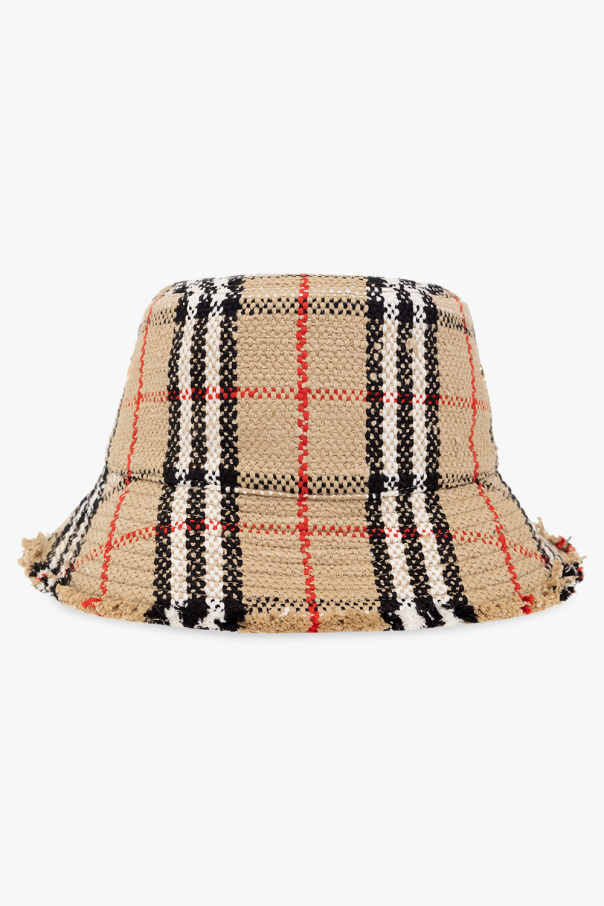 Burberry Woman's White Cotton Classic Bucket Hat With Logo