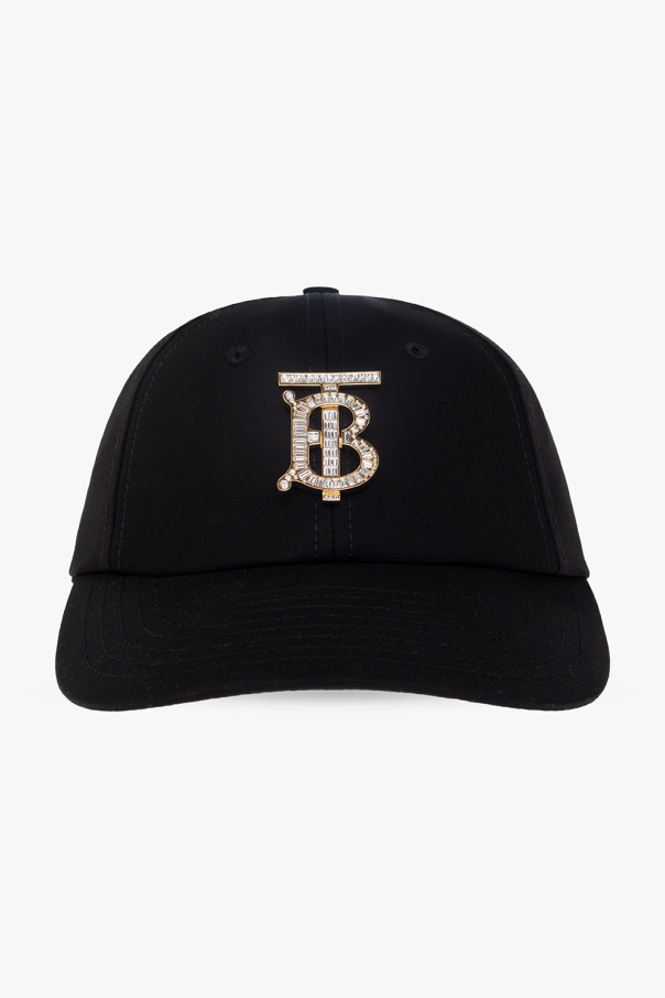 Burberry logo棒球帽