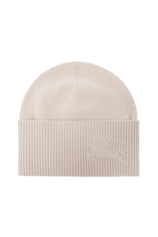 Burberry Kaszmirowa czapka z logo