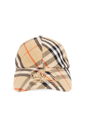 Checked baseball cap