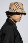Burberry beige Checked bucket hat