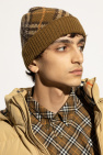 Burberry BROWN Cap with check pattern