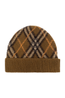 Burberry BROWN Cap with check pattern