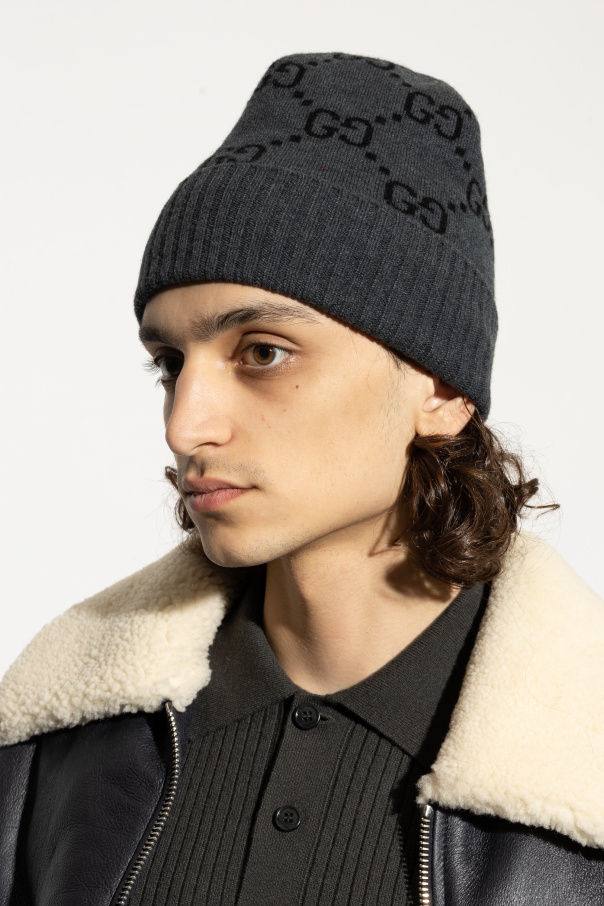 Gucci Cashmere hat with 'GG' pattern