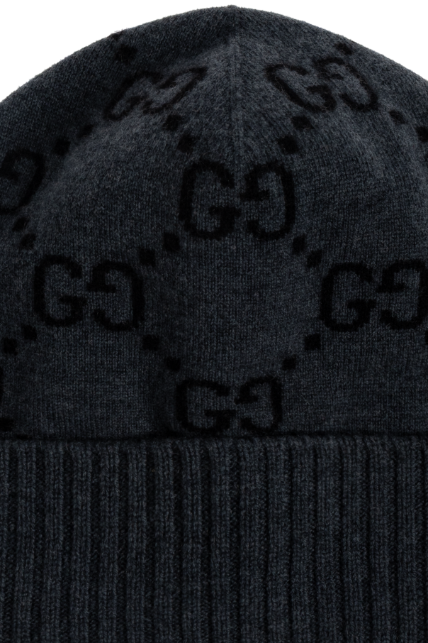 Gucci Cashmere hat with 'GG' pattern