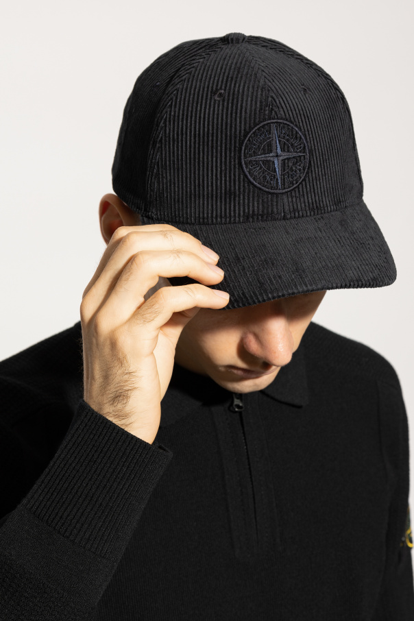 Stone Island Sztruksowa czapka z daszkiem